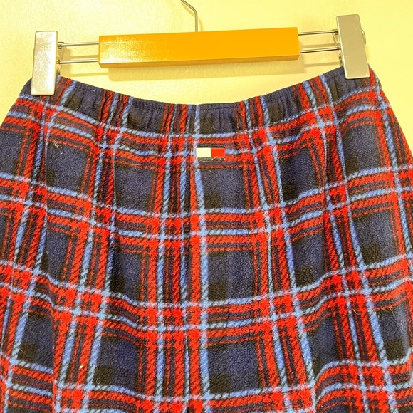 Tommy Hilfiger Sleepwear Plaid Fleece Pajama Pants Blue Red S Cozy Lounge - Picture 9 of 13